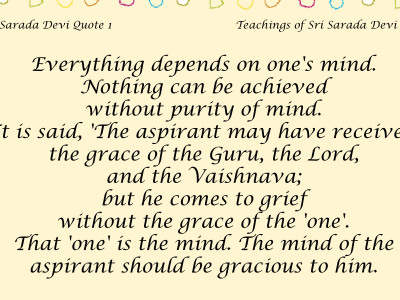Sarada Devi Quote 1