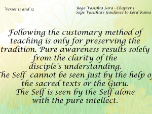 Yoga Vasishta Sara Quote 11-12