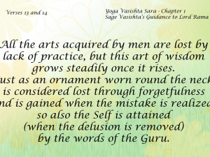 Yoga Vasishta Sara Quote 13-14