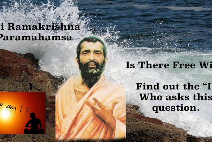 Is there Free Will? Find out the "I" who asks this question.  - Ramakrishna